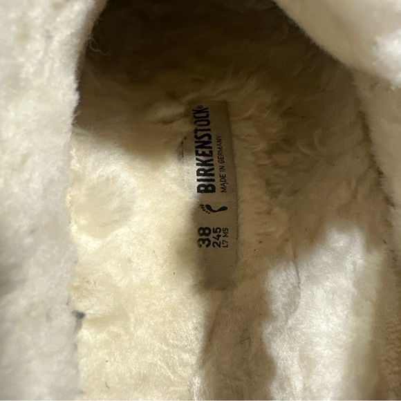 BIRKENSTOCK ‘Zermatt Premium’ Shearling Suede Slip-on Clog Size 38 - Picture 12 of 12